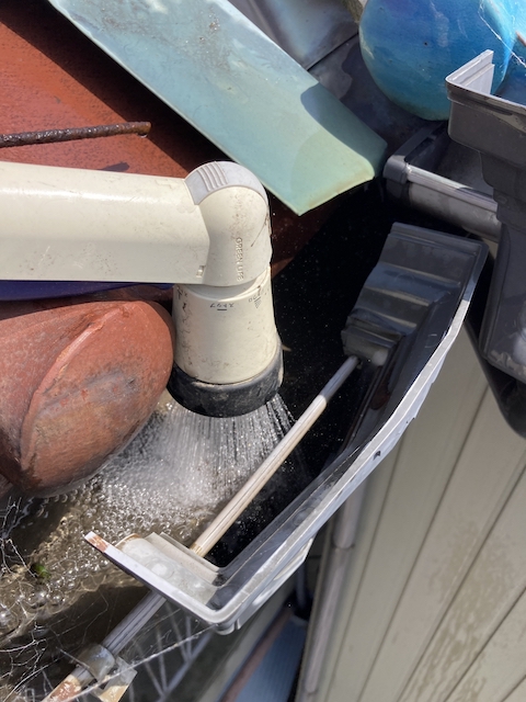 最後に実際に水を流して確認